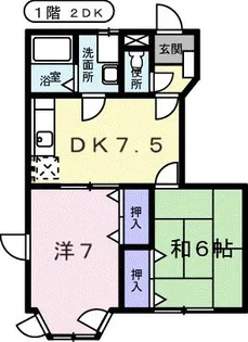 ヴィアーレK・S【1階】の間取り