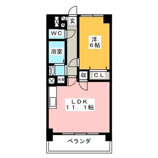 グラン・ジュベール【2階】の間取り