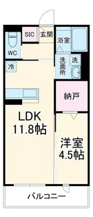 クレールメゾン城東【3階】の間取り