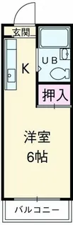 赤荻ハイツ【2階】の間取り