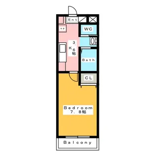 Kビル横山【3階】の間取り