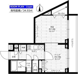 ステージファースト西大井一番館【4階】の間取り