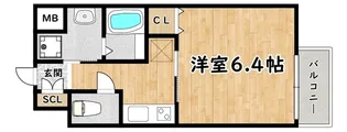 RIDGE姫島【10階】の間取り