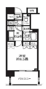 ライオンズシティ白金高輪【3階】の間取り