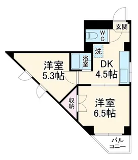 稲毛マリンハイツ【2階】の間取り