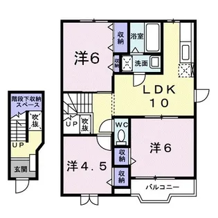 ソレアード打越II番館【2階】の間取り