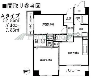 パレプランドール【3階】の間取り