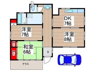 タケダハイツ【1階】の間取り