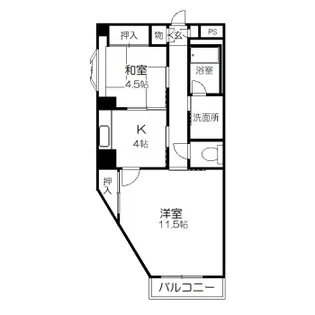 グランフェリーチェ泉中央【1階】の間取り