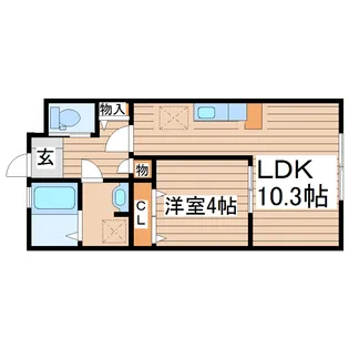 AC田子【1階】の間取り
