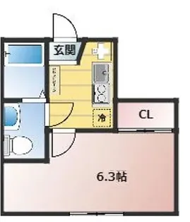 ベイルーム六浦A棟【2階】の間取り