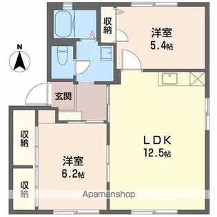 サニーファイブ A【1階】の間取り