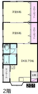 アムール【1階】の間取り