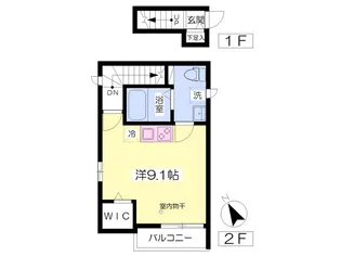 梓里ハウス【2階】の間取り