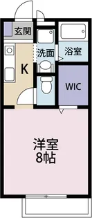 ペアパレスA【1階】の間取り