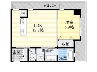 アーバネックス淀屋橋【6階】の間取り