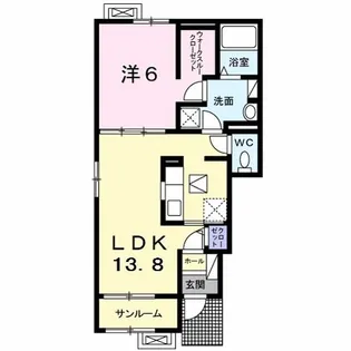 フェイバー【1階】の間取り