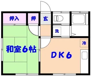 ベルハイツ【1階】の間取り