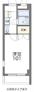 レオパレスRXコスモM【1階】の間取り