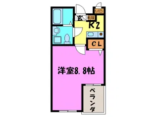 エクシ-ド忠岡【2階】の間取り