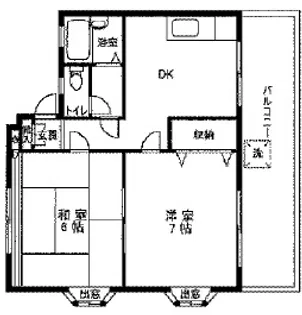 オオノハイツ【2階】の間取り