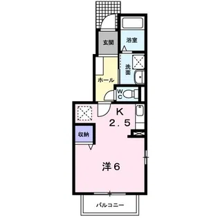 プチフルールA【1階】の間取り