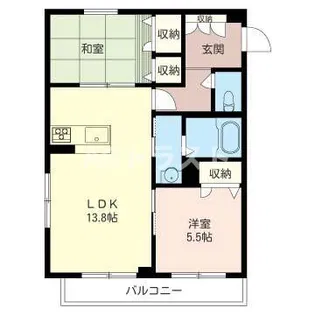 ブライトンキャトル【1階】の間取り