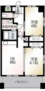 ヴァンダービル【3階】の間取り