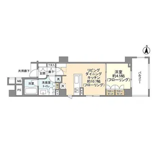 アスコットパーク住吉テラステージ【3階】の間取り