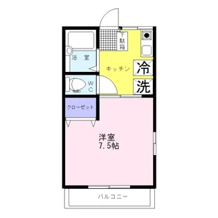 栃木県宇都宮市みどり野町【アパート】の間取り