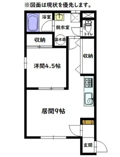 1DKの間取り画像