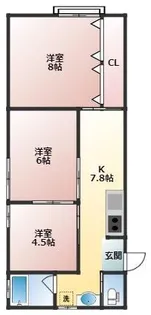 グリーンビュー幸【1階】の間取り