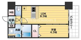 プレサンス高津公園ディオ【10階】の間取り