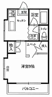 ハイツフォーリストB棟【2階】の間取り