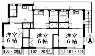 Tフラッツ【1階】の間取り