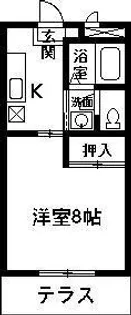 K・Iハイツ20【1階】の間取り