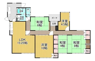 山口県防府市酢貝【一戸建】の間取り