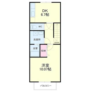 テニメントハウス フルール【2階】の間取り
