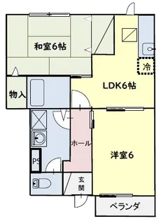 クレストールホンダIII【1階】の間取り