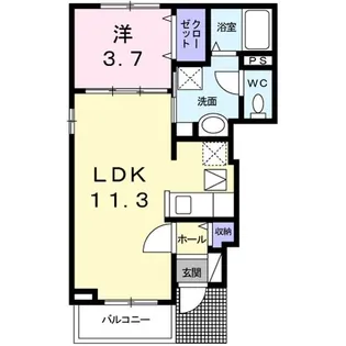 茨城県結城市大字結城【アパート】の間取り