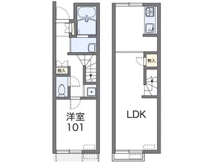 レオネクスト駿河【1階】の間取り