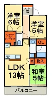 ルネサンス梅郷駅前ザ・タワー【9階】の間取り