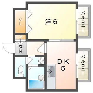 BELONG香里園【3階】の間取り
