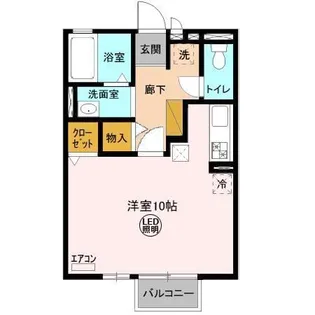 ダイクレール B【1階】の間取り