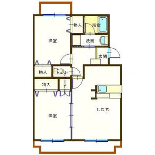アム-ル高田【4階】の間取り