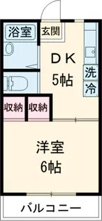 シシンハイツ【1階】の間取り