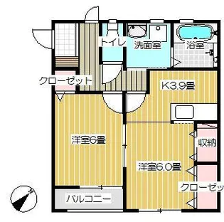 フォーシーズンズ【2階】の間取り