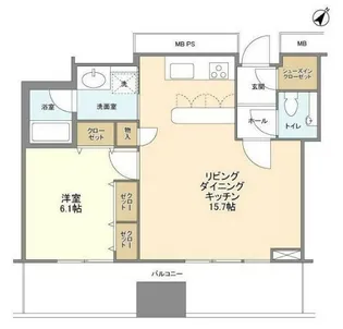 リガーレ日本橋人形町【35階】の間取り