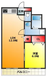大阪府大阪市東淀川区上新庄2【マンション】の間取り