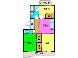 グランドゥール須田【3階】の間取り